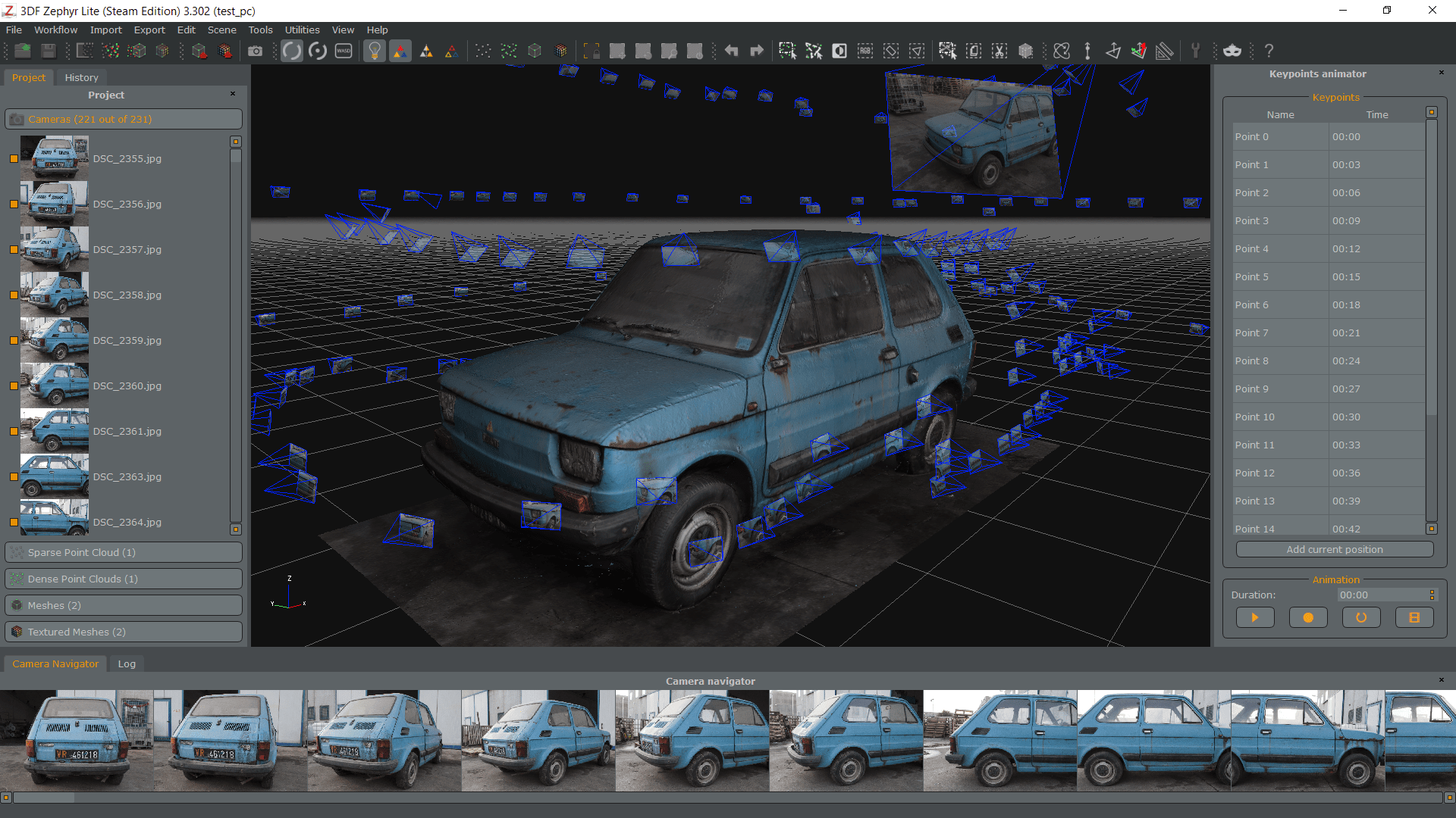 3DF Zephyr Lite photogrammetry software